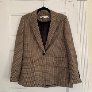 Zara Brown Patterned Blazer *SOLD*